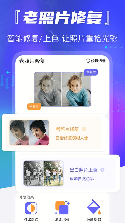 老照片修复软件免费版让家族历史再现光辉